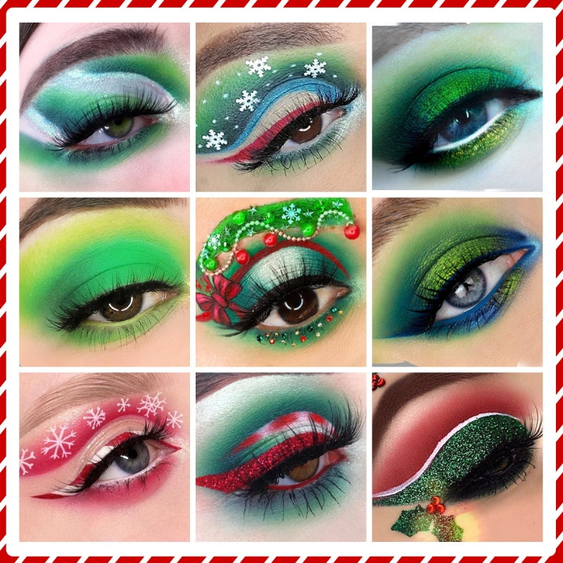 Merry Gift Green Makeup Palette 18 Colors Eyeshadow 27g