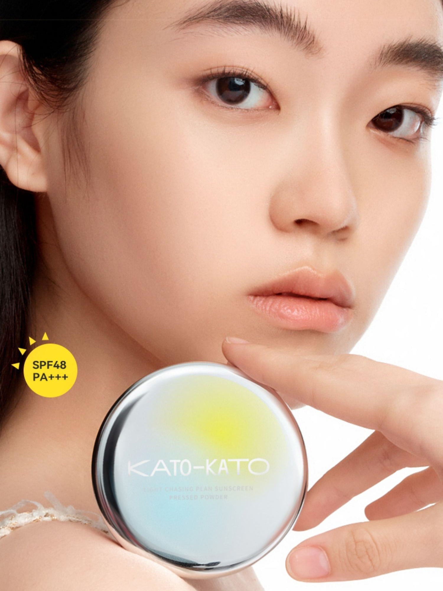 KATO-KATO Light Chasing Plan Sunscreen Pressed Powder 9g SPF48 PA+++