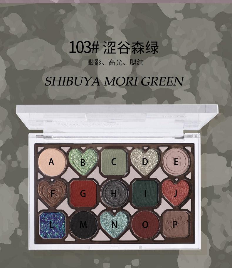Button Series Eye Palette 15 Colors 12g