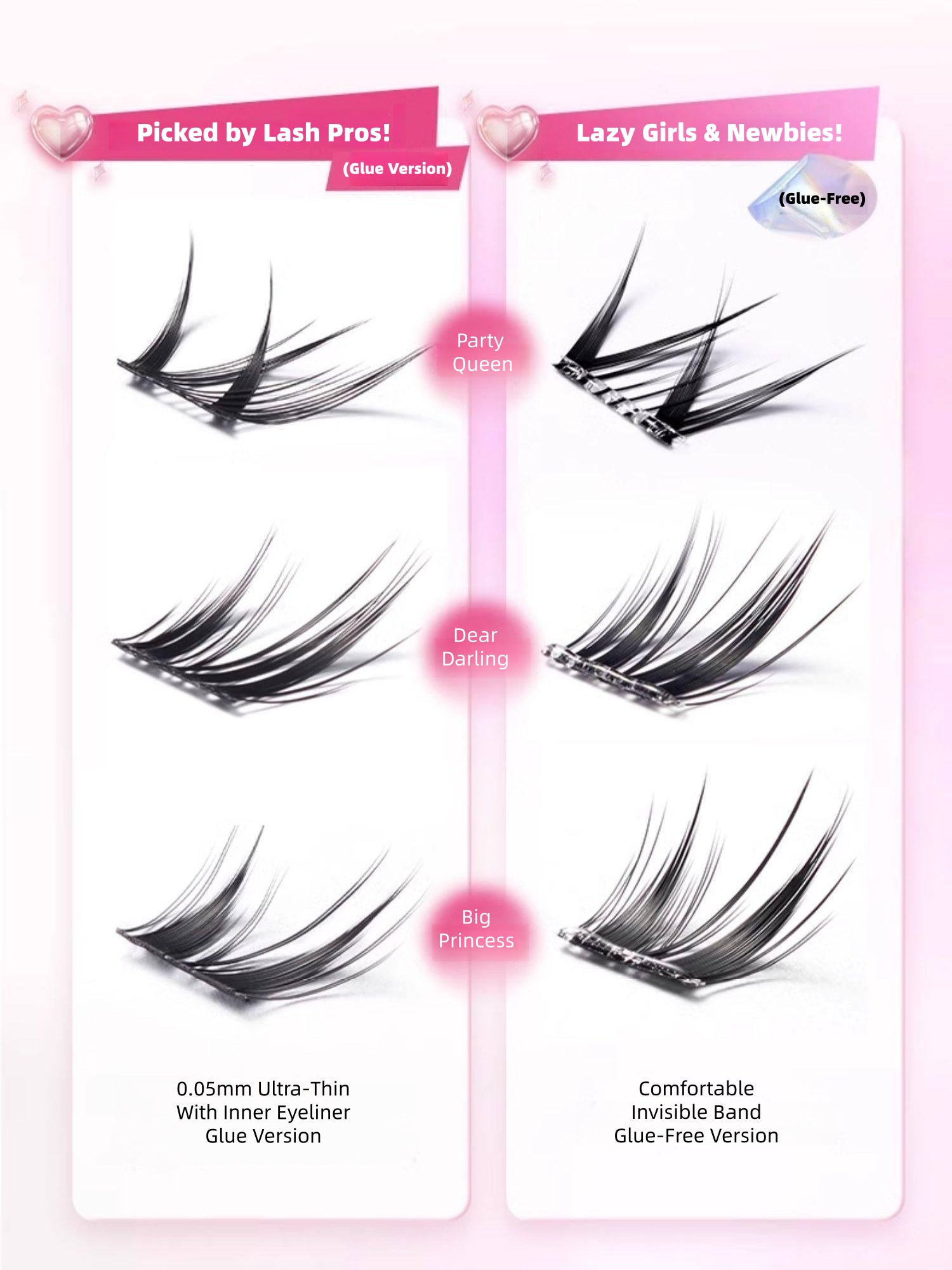 Cat-Eye False Eyelashes
