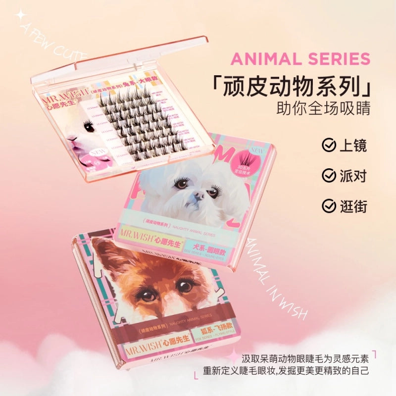 Naughty Animal Series Rabbit Dog Fox False Eyelashes