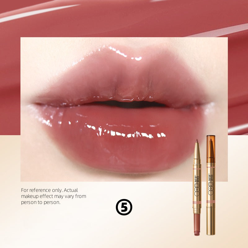 OUT OF OFFICE 2IN1 Glossy Lip Balm n Lipliner Duo 1.3g+300mg