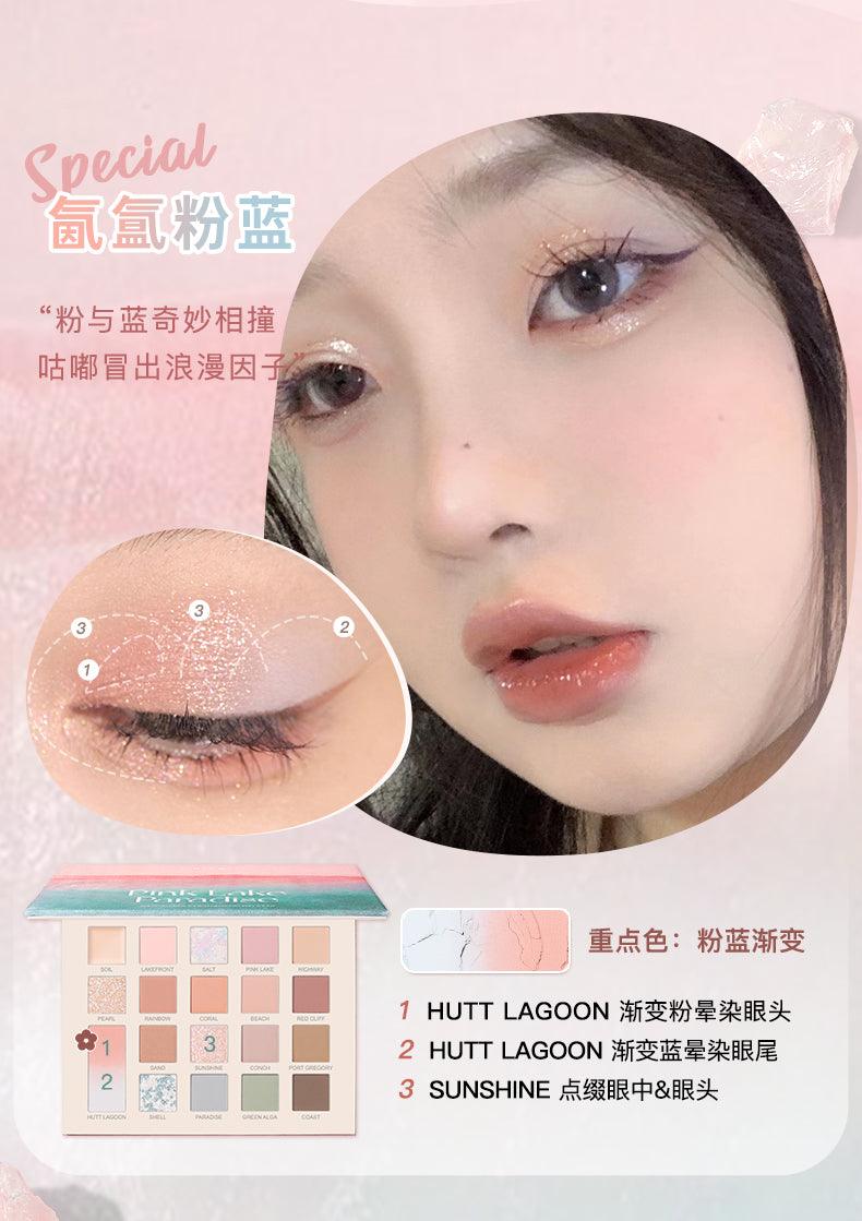 Judydoll Pink Lake Paradise 20 Colors Eyeshadow Palette JD09F - Chic Decent