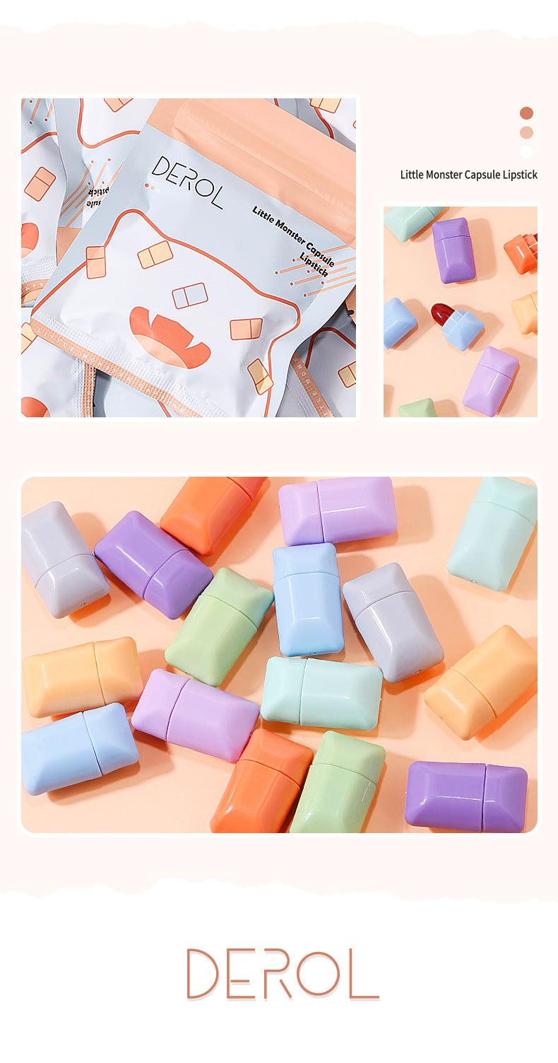 【FREE GIFT】DEROL Little Monster Capsule Lipstick 8 Shades In DR040 - Chic Decent
