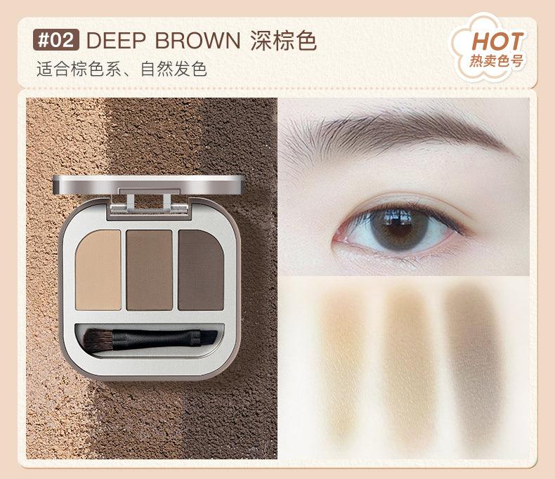 【NEW! 06】Judydoll Modeling 3-color Eyebrow Powder JD078 - Chic Decent