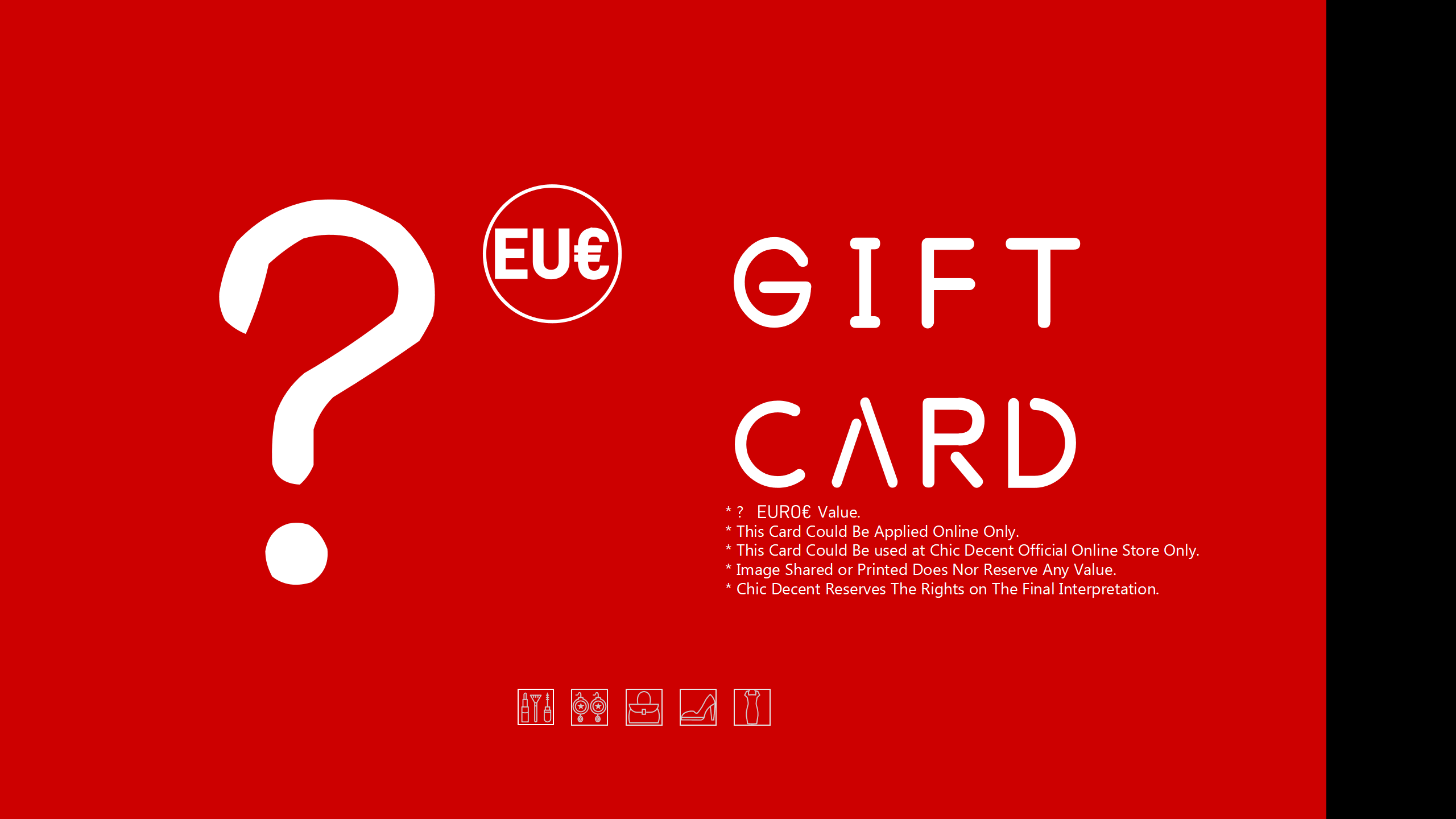 Carte cadeau Chic Decent en EUR