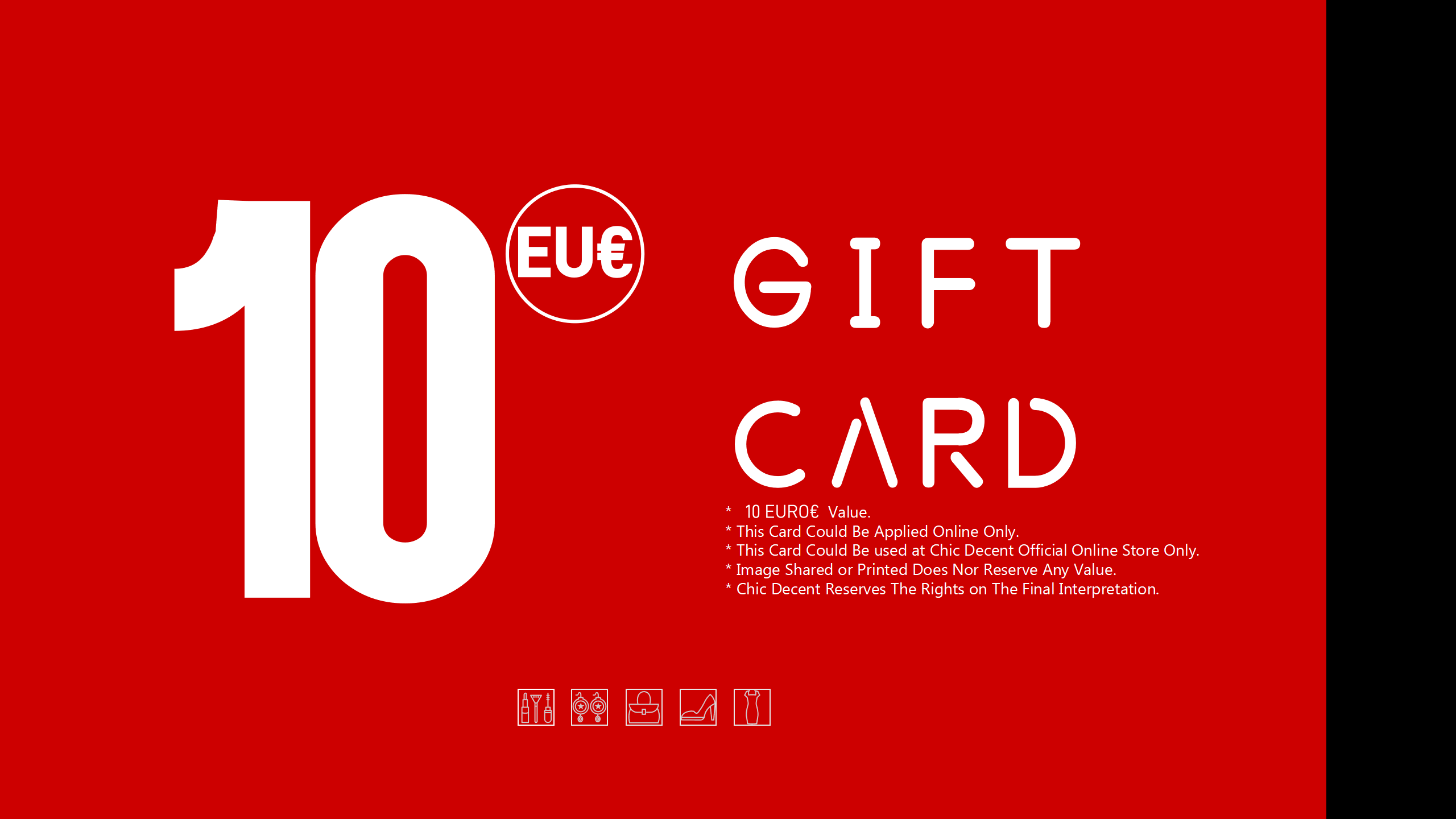 Carte cadeau Chic Decent en EUR