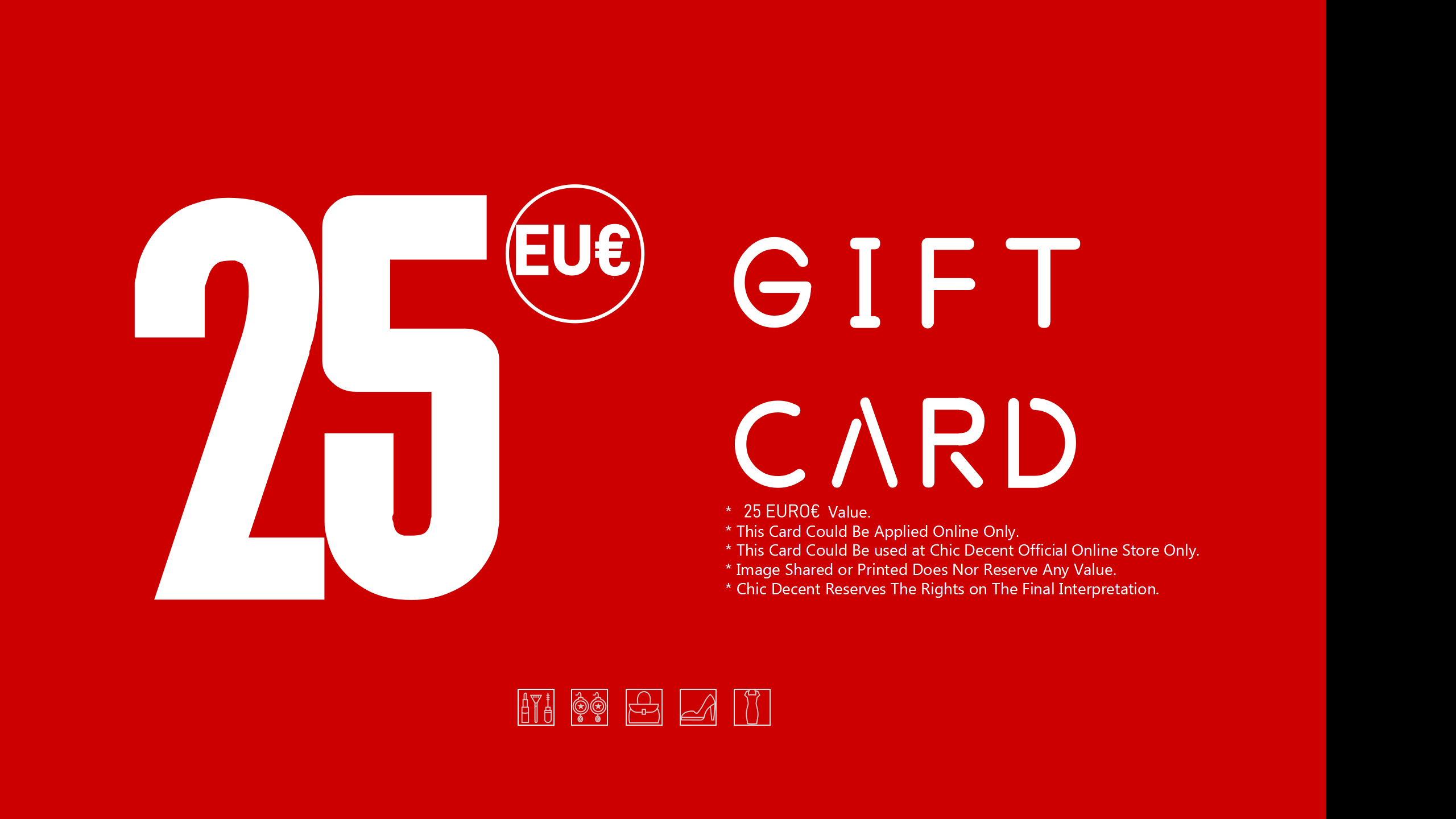 Carte cadeau Chic Decent en EUR