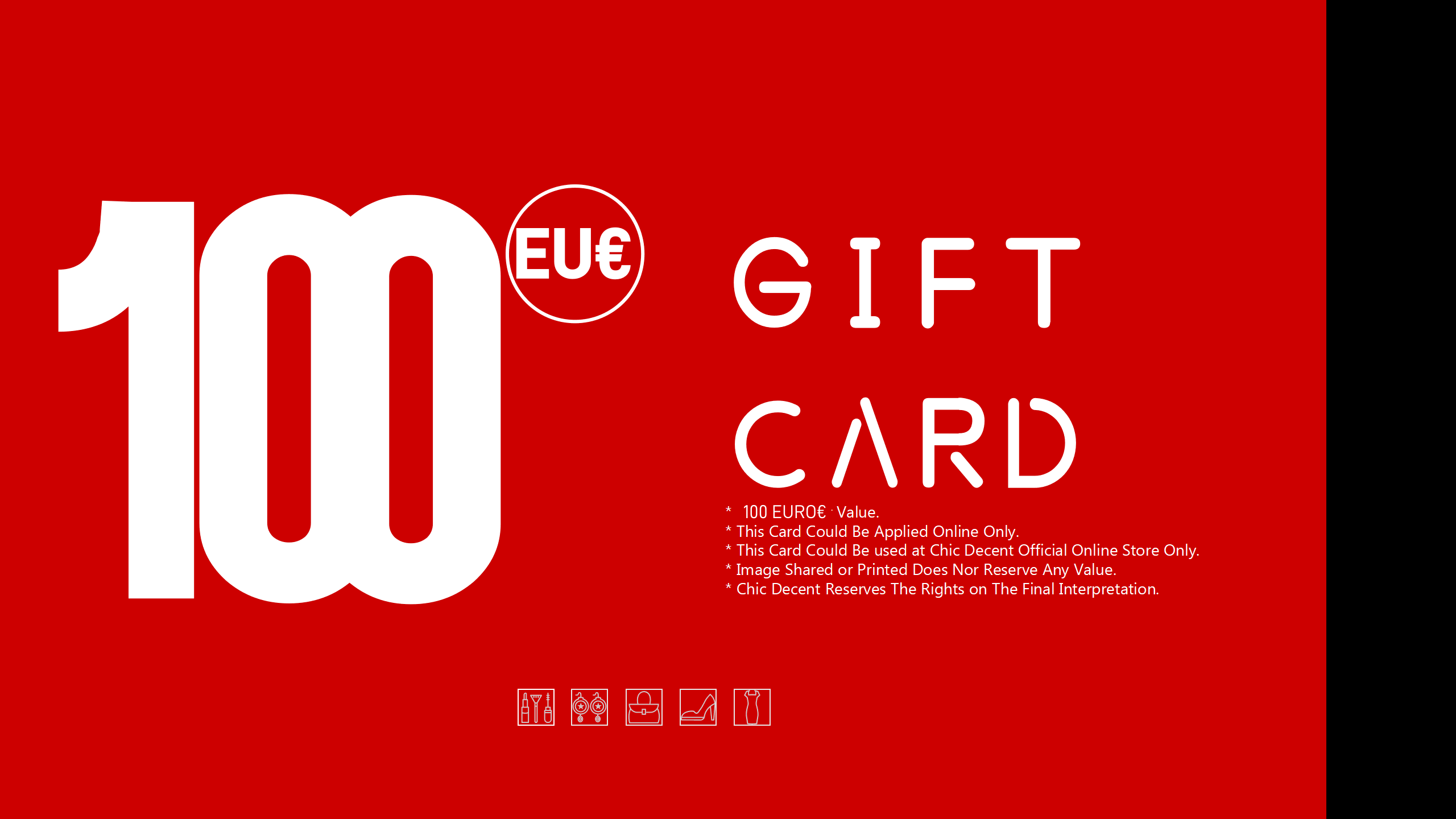 Carte cadeau Chic Decent en EUR