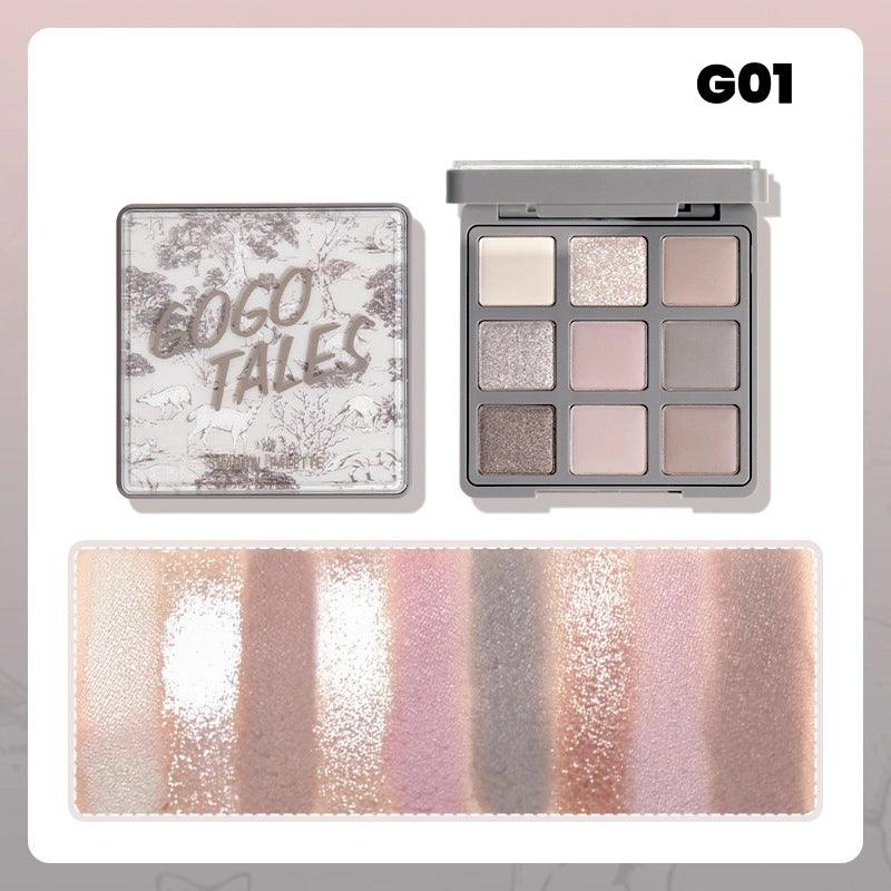 GOGO TALES Palette de fards à paupières 9 couleurs 14,4 g