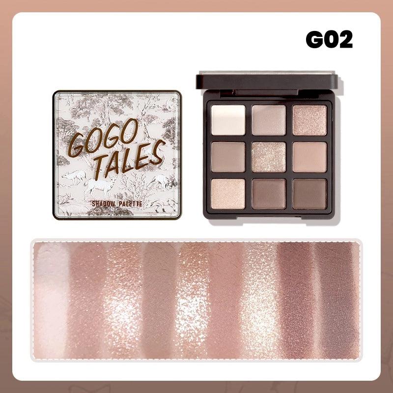 GOGO TALES Palette de fards à paupières 9 couleurs 14,4 g