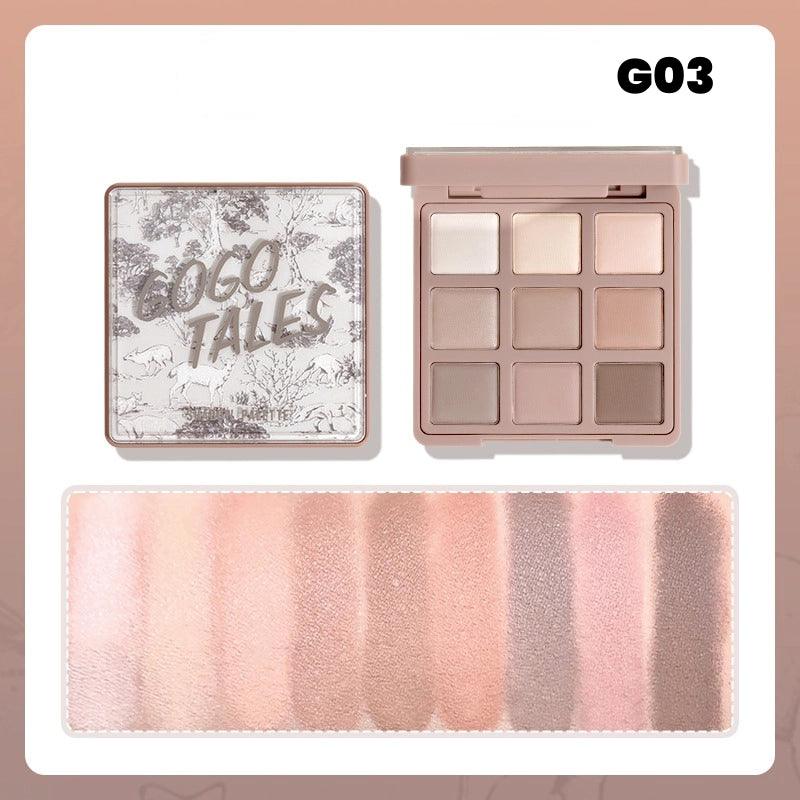 GOGO TALES Palette de fards à paupières 9 couleurs 14,4 g