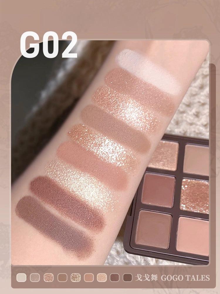 GOGO TALES Palette de fards à paupières 9 couleurs 14,4 g