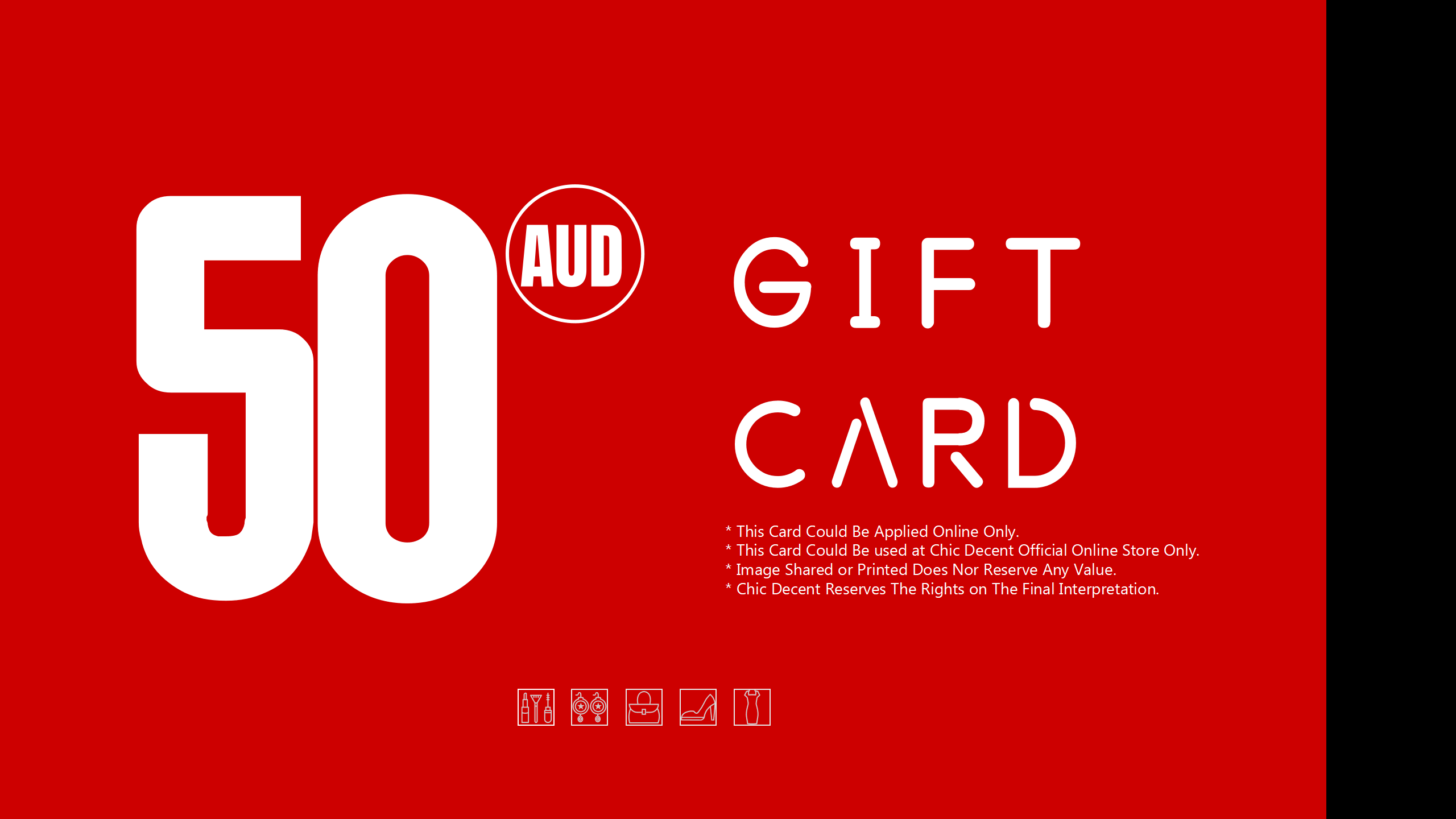 Chic Decent Gift Card in AUD