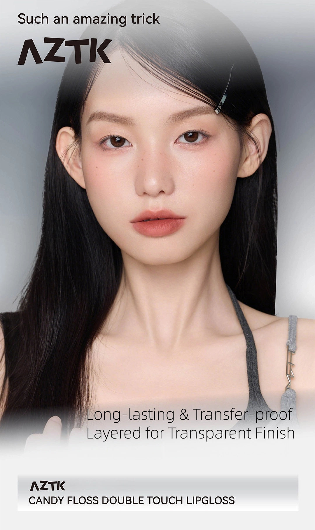 AZTK - Candy Floss Double Touch Lipgloss 1.7g+1.7ml (New Version)