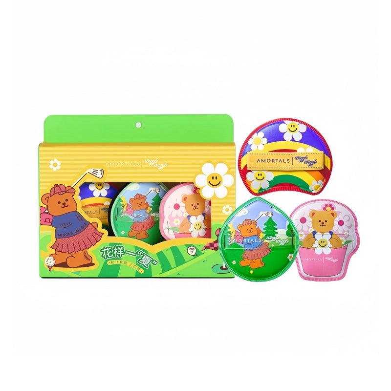 Ensemble de houppettes de maquillage Amortals Wiggle Wiggle 3 pouces