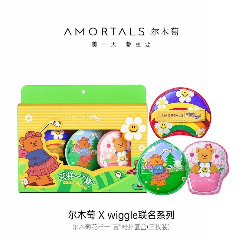 Ensemble de houppettes de maquillage Amortals Wiggle Wiggle 3 pouces