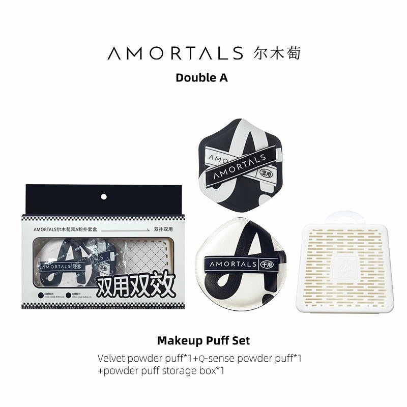 Coffret de houppettes de maquillage Amortals Double A