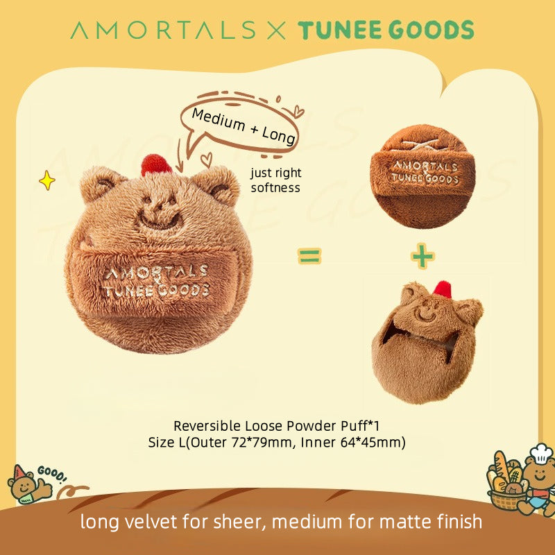 Amortals X TUNEE GOODS Houppette à poudre libre réversible