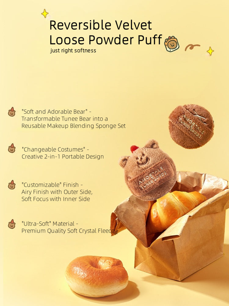 Amortals X TUNEE GOODS Houppette à poudre libre réversible