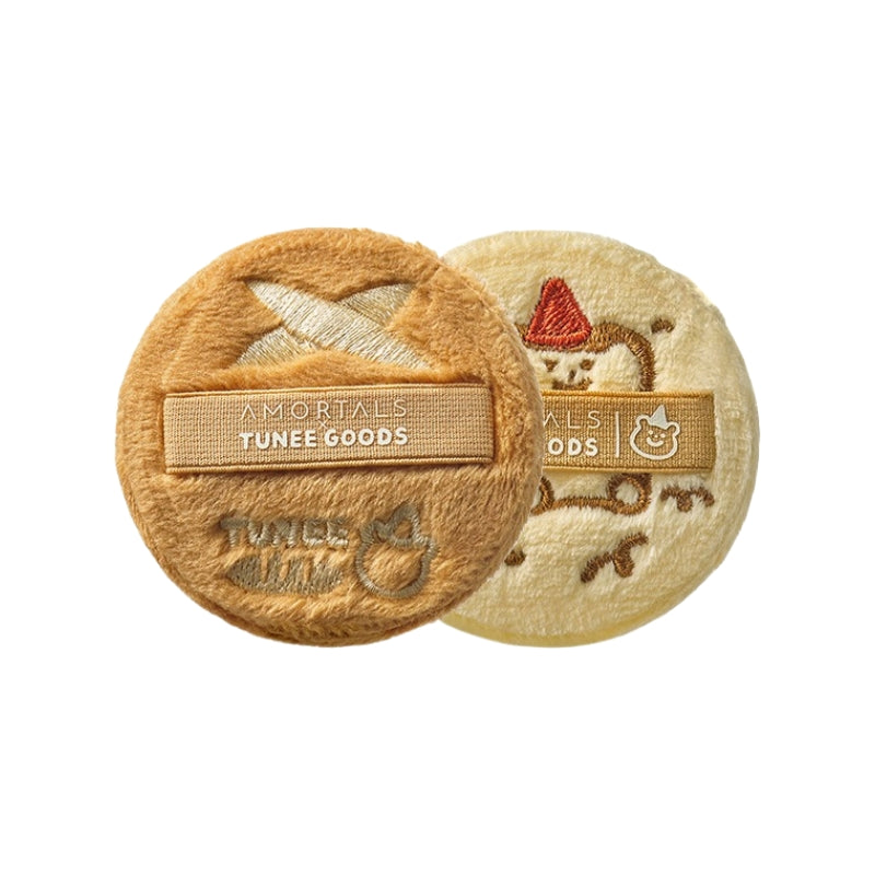 Amortals X TUNEE GOODS Houppettes à poudre libre rondes*2