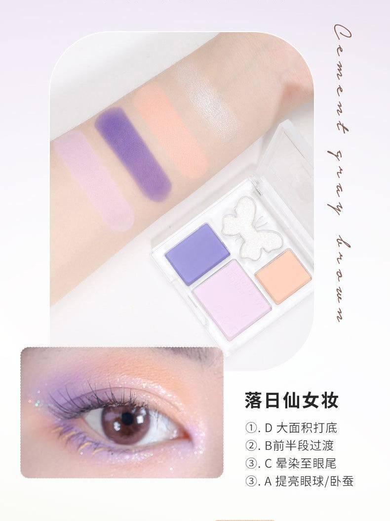 Palette de fards à paupières BIYA Sweet Dream 4 couleurs 4,5 g