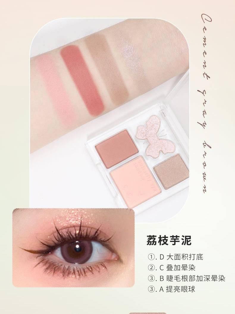 Palette de fards à paupières BIYA Sweet Dream 4 couleurs 4,5 g