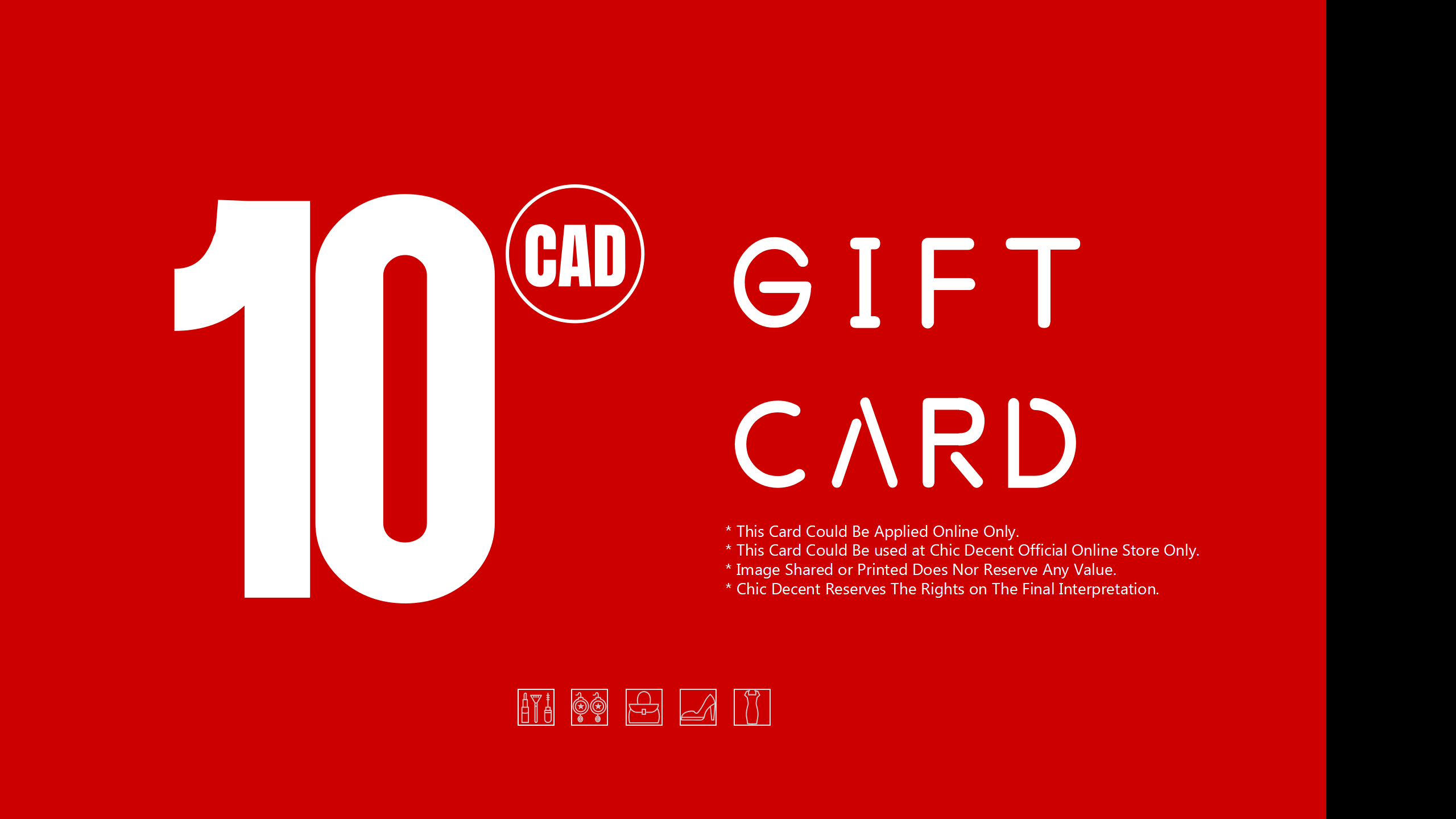 Chic Decent Gift Card in CAD