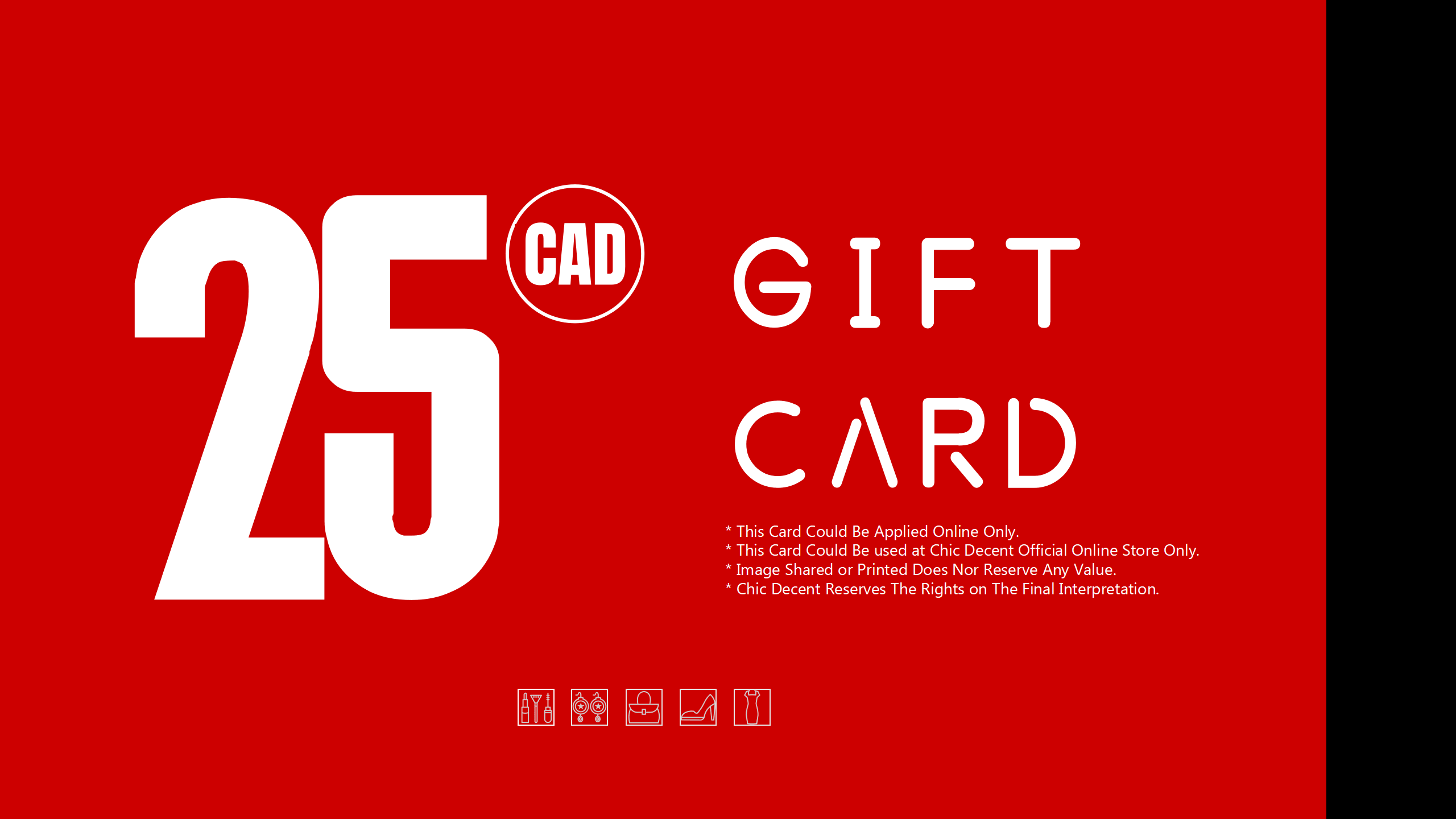 Chic Decent Gift Card in CAD