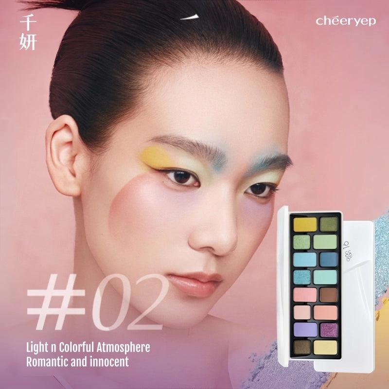 Palette de fards à paupières 16 couleurs Cheeryep QianYan