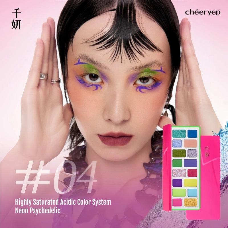 Palette de fards à paupières 16 couleurs Cheeryep QianYan