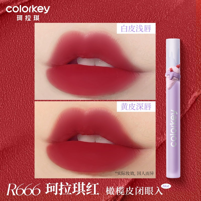 Colorkey Airy Lip Mirror ou Velvety Lip Color Dessert Store 1,7 g