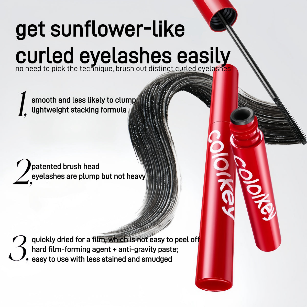 Mascara stéréo boucles longues Colorkey 4,5 g