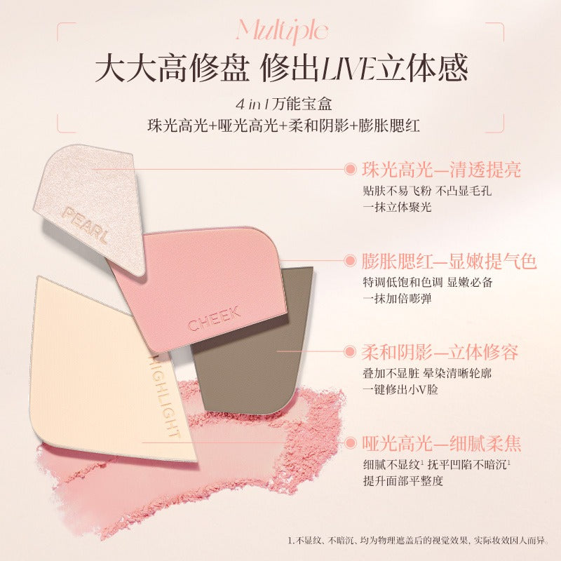 Palette de contouring Colorkey Stereo Sculpting 4 couleurs 17 g