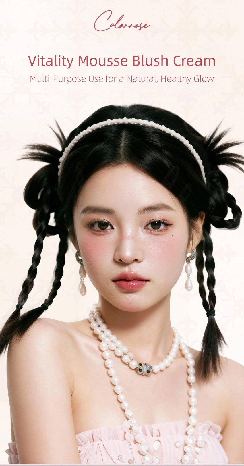 Colorrose - Vitality Mousse Blush Cream 4.6g