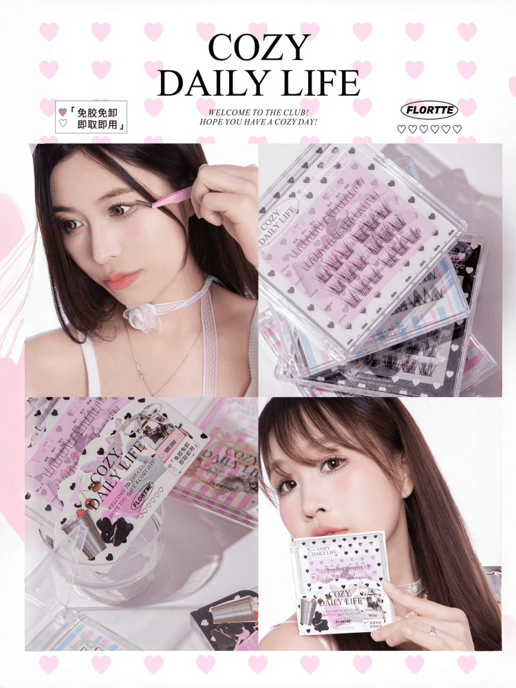 Flortte Cozy Daily Life Glue Free False Eyelashes