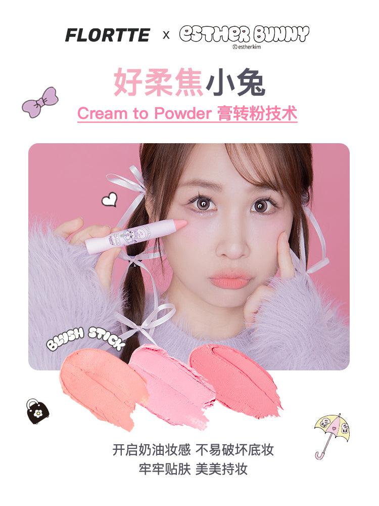 Blush en stick Flortte Esther Bunny 3,5 g