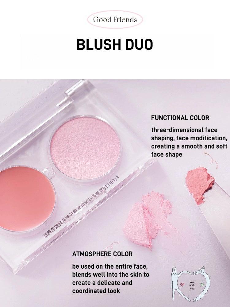 Flortte Good Friends Duo de Blush Multi-Usages 3,2 g