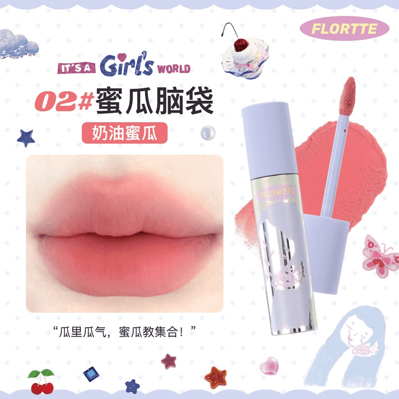 Flortte Crème à Lèvres Effet Mat 2,3 g
