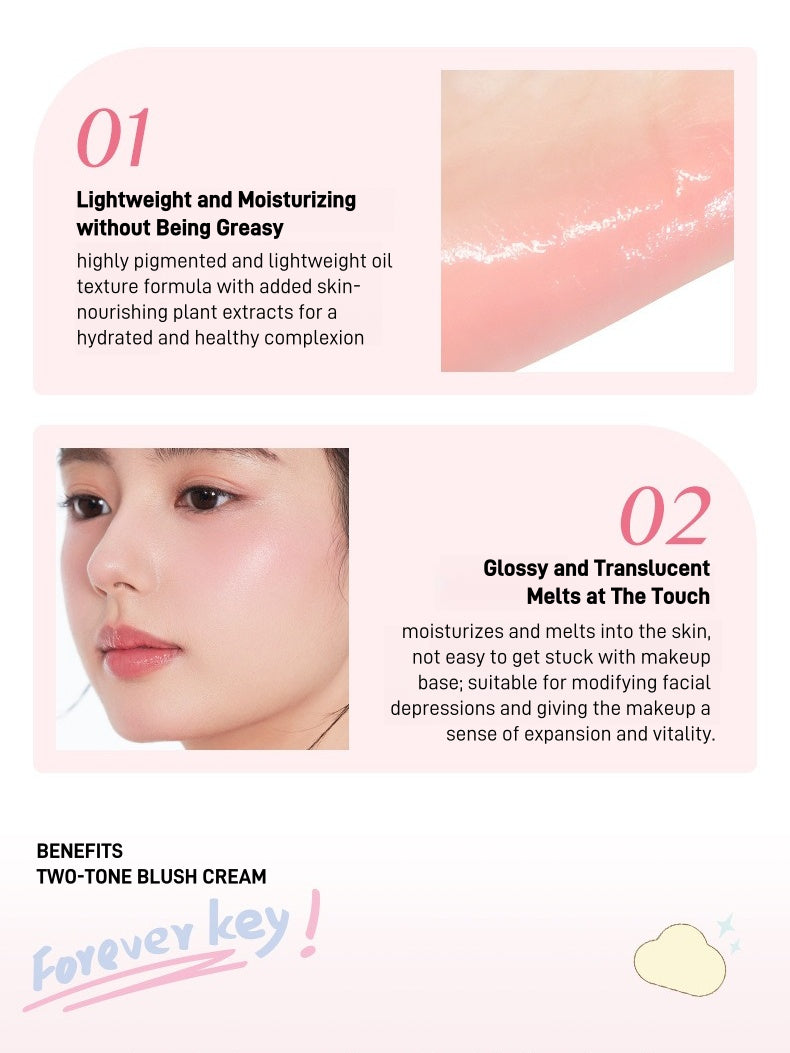 Crème blush bicolore Forever Key 7 g