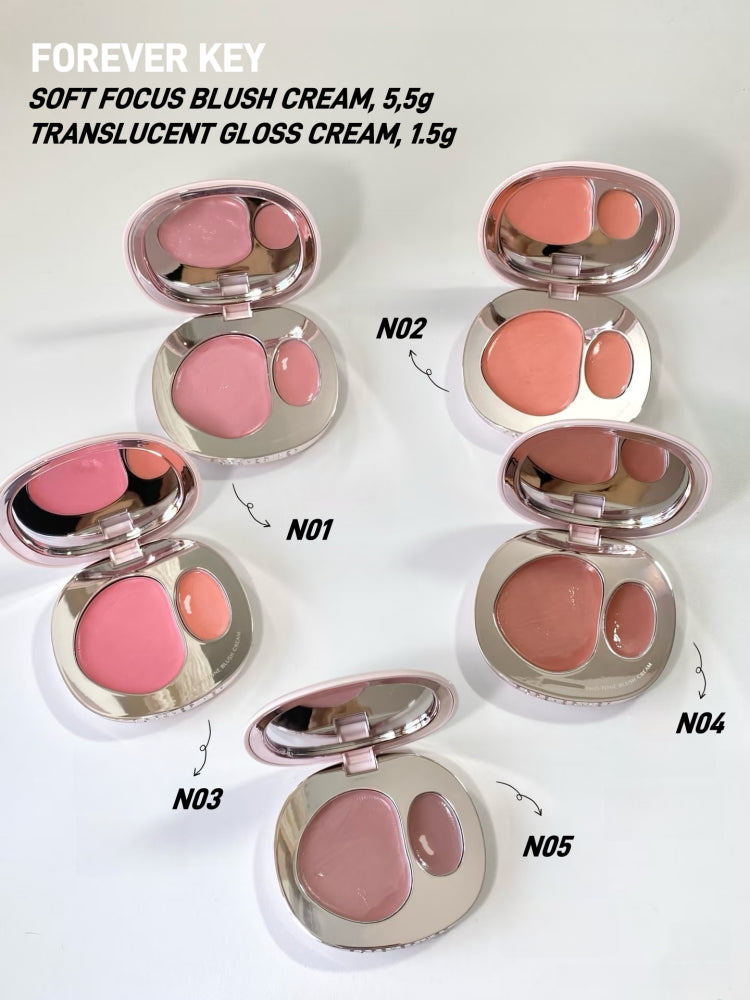 Crème blush bicolore Forever Key 7 g