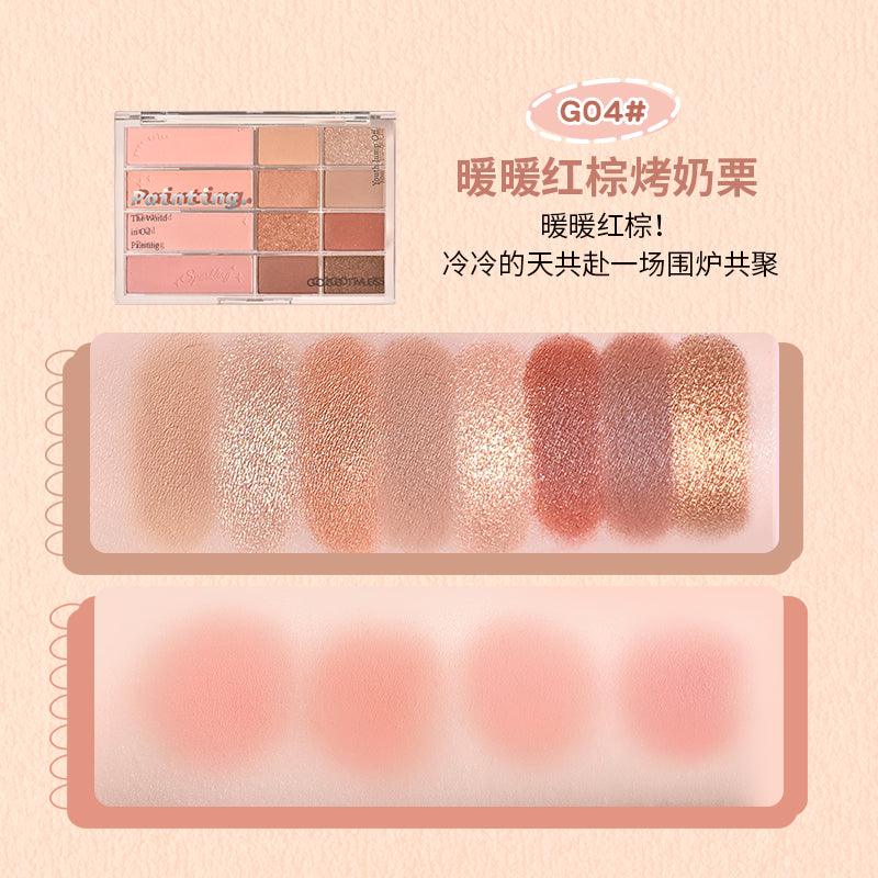 GOGO TALES Palette de maquillage 12 couleurs 20 g
