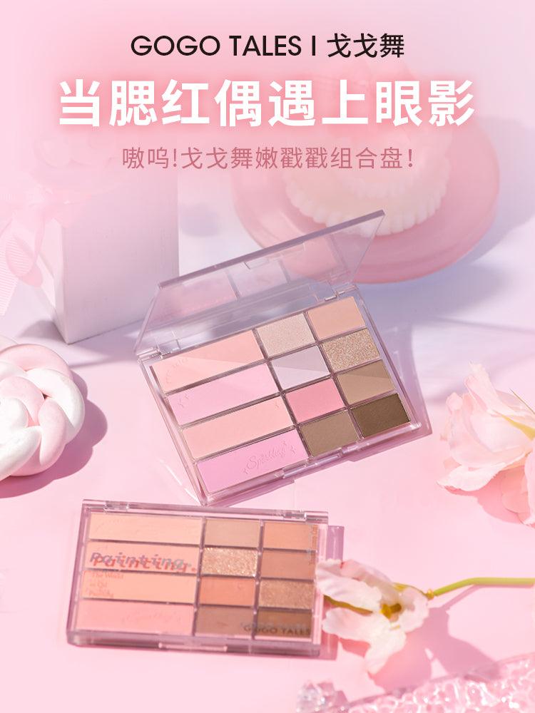 GOGO TALES Palette de maquillage 12 couleurs 20 g