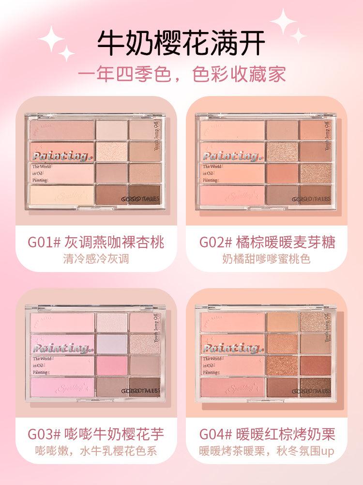 GOGO TALES Palette de maquillage 12 couleurs 20 g