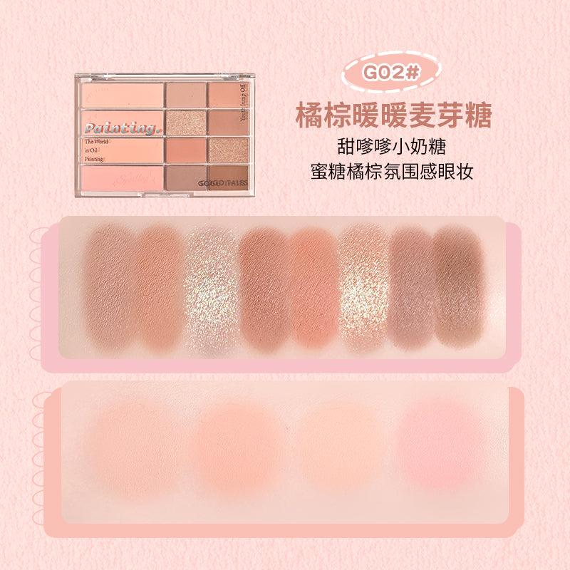 GOGO TALES Palette de maquillage 12 couleurs 20 g