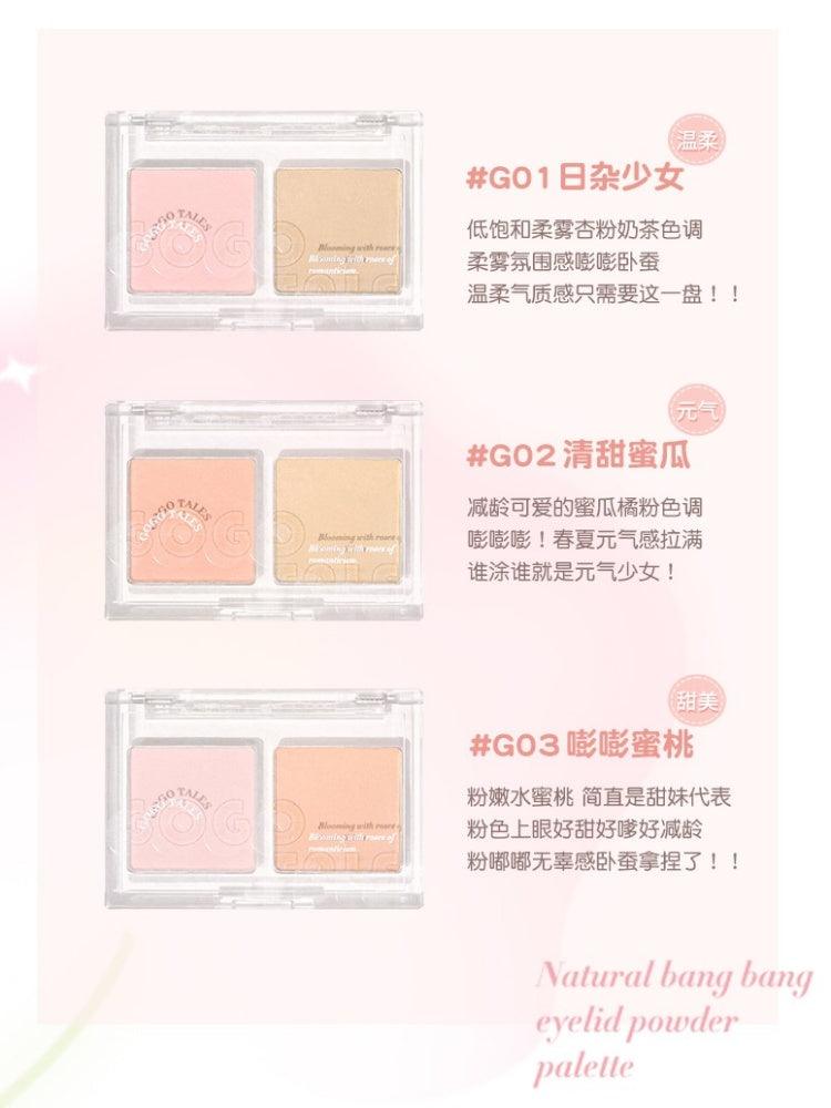 GOGO TALES Palette Duo Éclaircissante Paupières 2,8 g