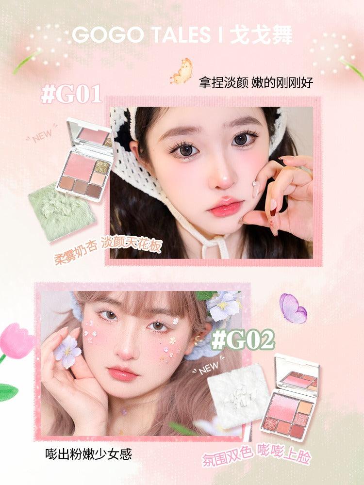 GOGO TALES Palette de fards à joues duveteux 14 g