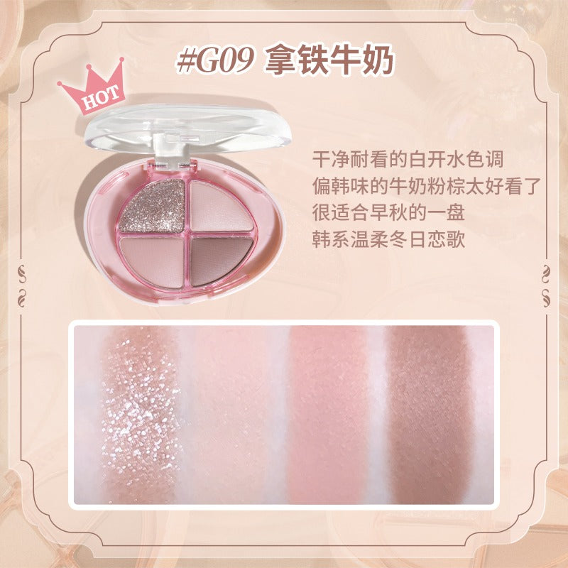GOGO TALES Palette de fards à paupières scintillants et colorés 4,8 g