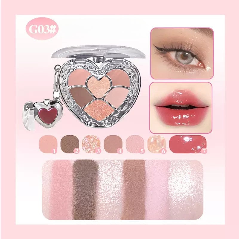 GOGO TALES Heart 2 Heart Lip Jelly Eyeshadow Palette 6.5g