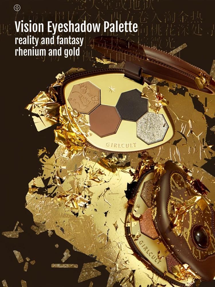 Palette de fards à paupières Girlcult 4 couleurs Gold Rush 4 g